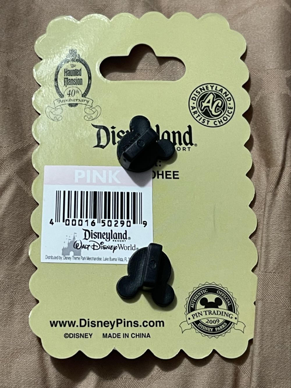 The Haunted Mansion 40th Anniversary (Constance With Her First Husband) - Disneyland Limited Edition Pin - Rack pin collectible [Barcode 400016502909] - Main Image 3