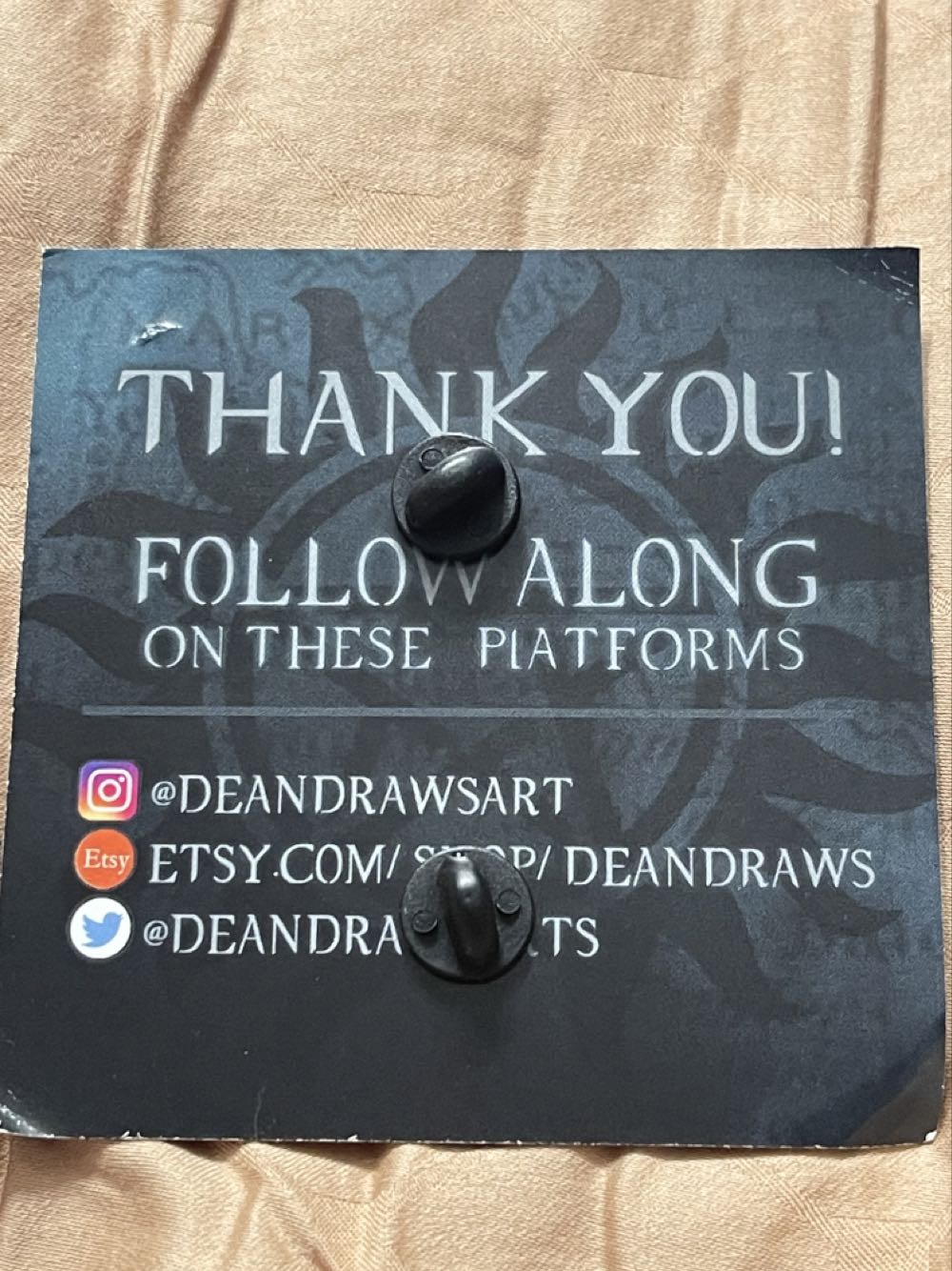 Supernatural “Crowley” - FANTASY (DeanDraws) Pin - Fantasy pin collectible - Main Image 2