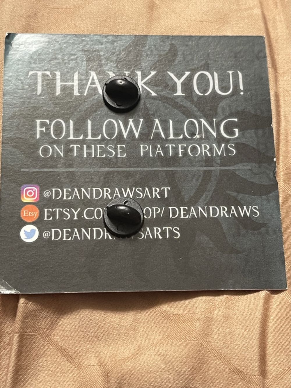 Supernatural “Jack Kline” - FANTASY (DeanDraws) Pin - Fantasy pin collectible - Main Image 2