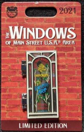 Windows of Main Street USA - Marc Davis Far East Imports  pin collectible - Main Image 3