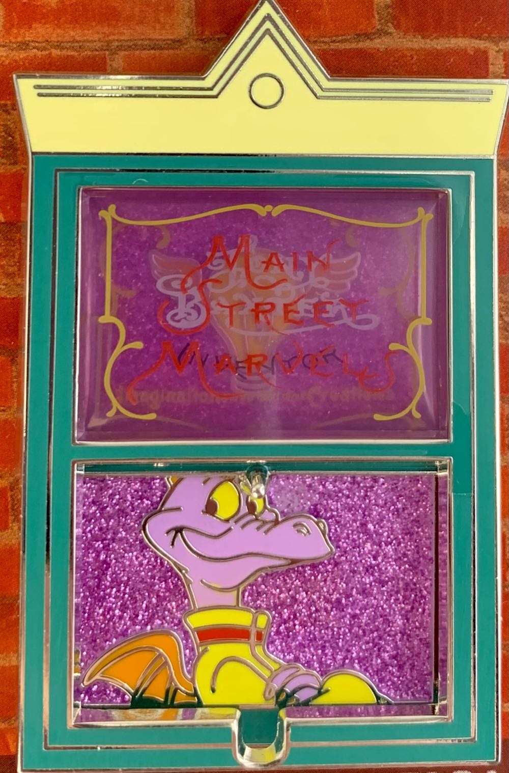 Windows of Main Street USA - Main Street Marvels (Figment) - Slider pin collectible - Main Image 2