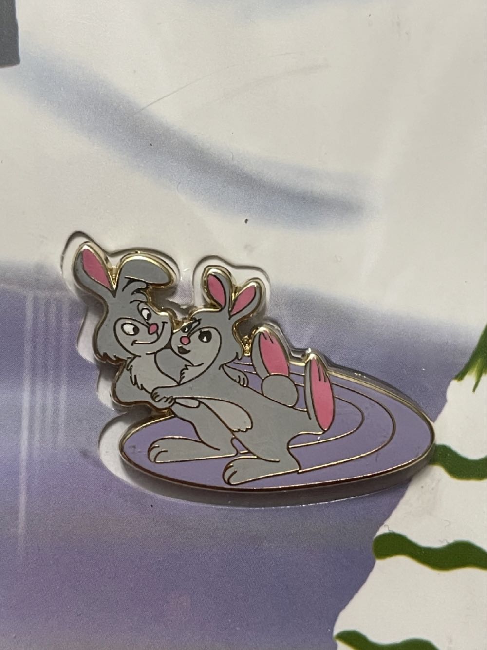 Once Upon A Wintertime Bunnies Ice Skating (Melody Time) - Walt Disney Family Museum Pin - Rack pin collectible - Main Image 2