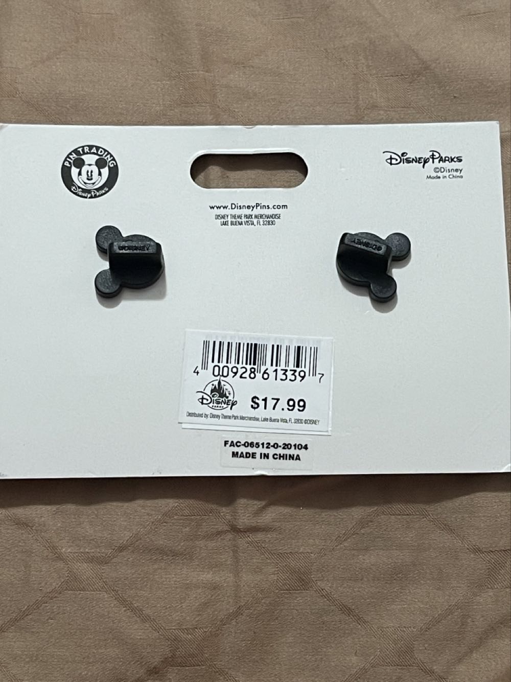 Fauna “Nailed It” 2 Pin Set - Disney Parks Pin - Rack pin collectible [Barcode 400928613397] - Main Image 3