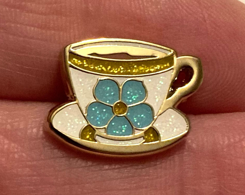 TeacupMini, Blue Flower  pin collectible - Main Image 2