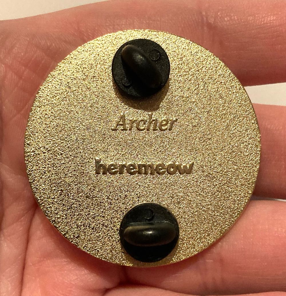 Cat Plate, Archer  pin collectible - Main Image 2