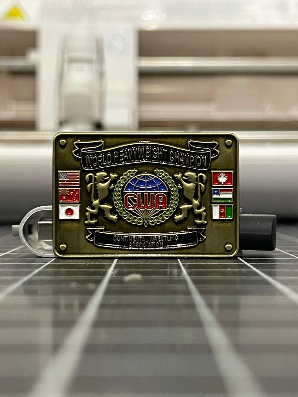 CWA Heavyweight Championship Belt Pin - Enamel pin collectible - Main Image 4