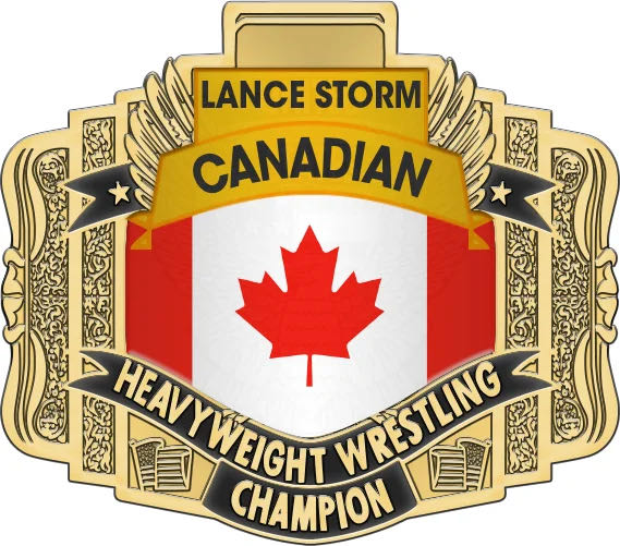 WCW Canadian Championship Belt Pin Set - Acrylic pin collectible - Main Image 2