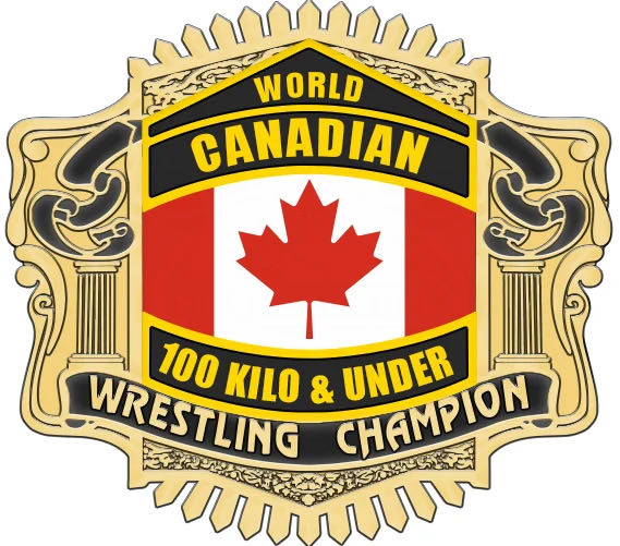 WCW Canadian Championship Belt Pin Set - Acrylic pin collectible - Main Image 3