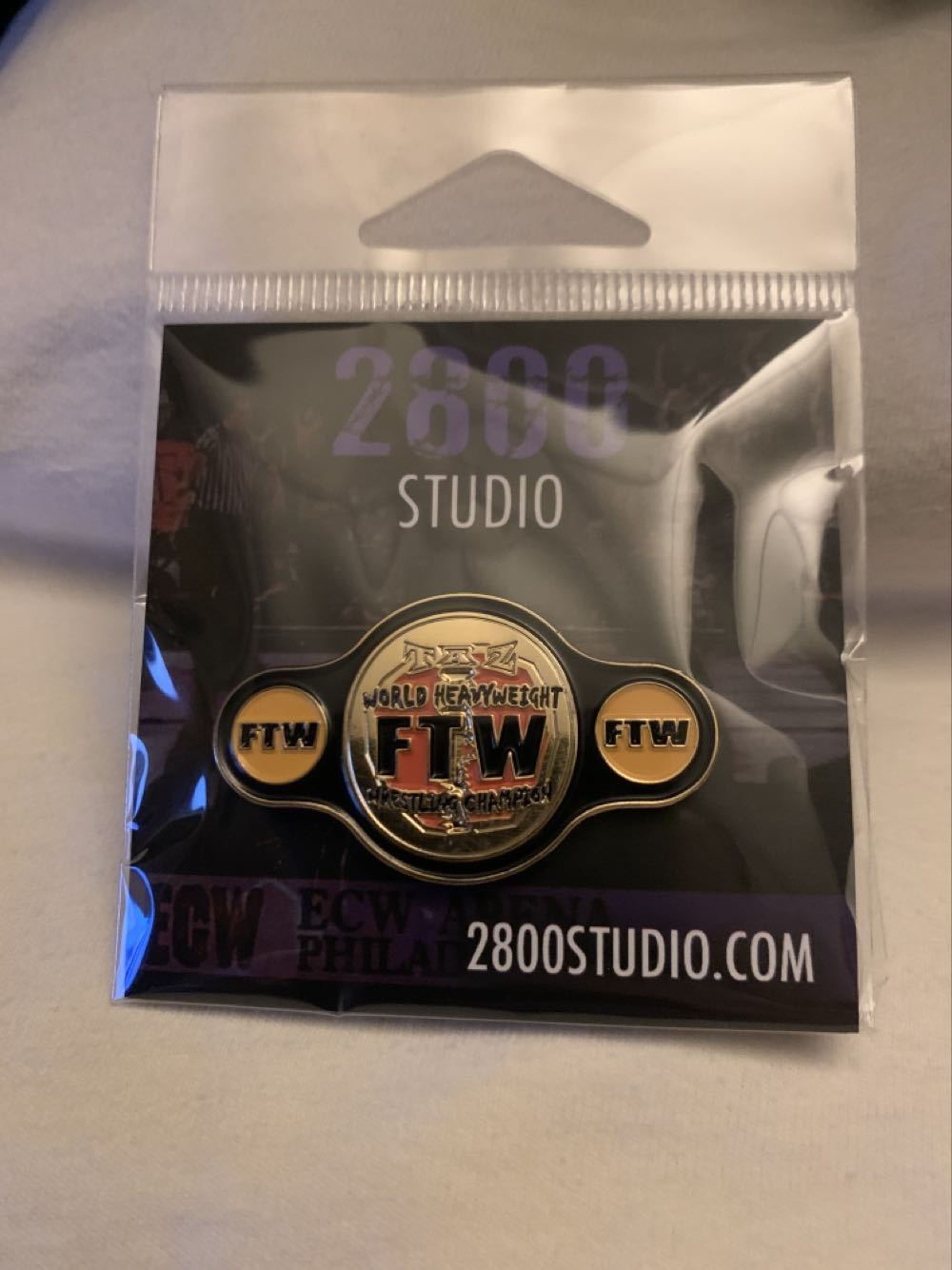 FTW Championship Belt Pin - Enamel pin collectible - Main Image 2