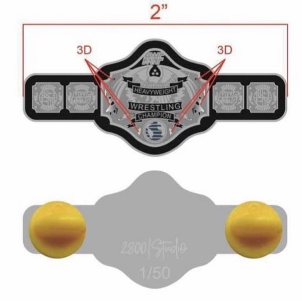 MWF Heavyweight Championship Belt Pin - Enamel pin collectible - Main Image 3