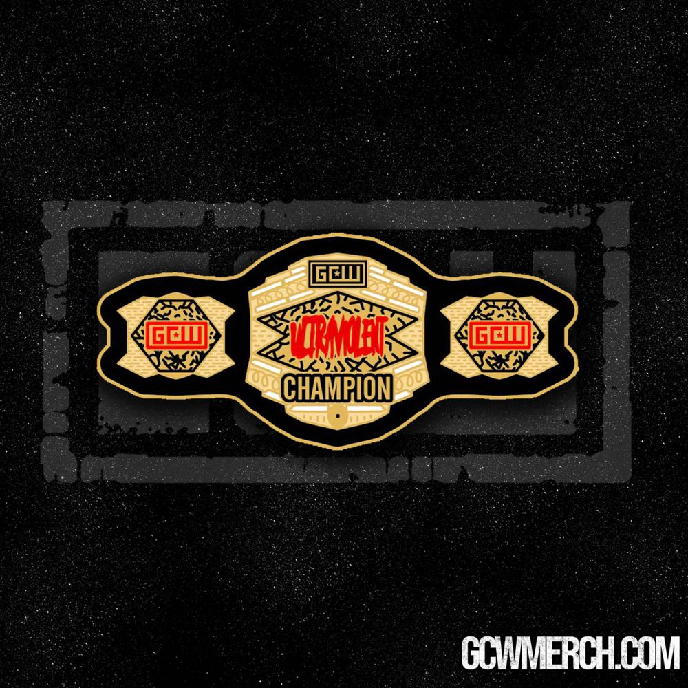 GCW Ultraviolent Championship Belt Pin - Enamel pin collectible - Main Image 2