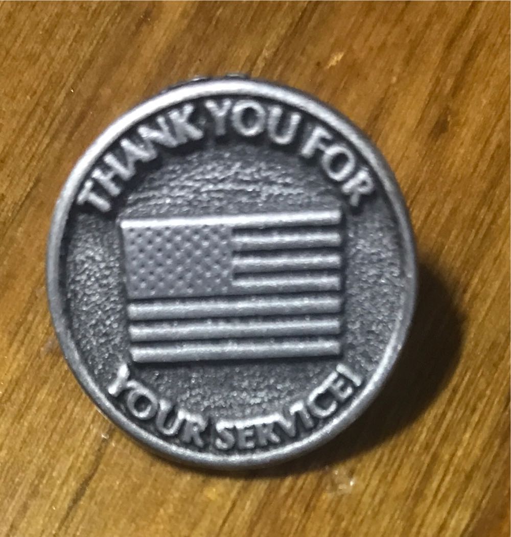 Veteran: Thank you for your service  pin collectible - Main Image 1