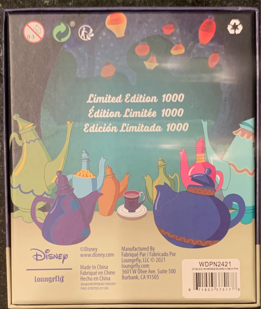 Mad Tea Party Cup - Disney Loungefly pin collectible [Barcode 671803375178] - Main Image 2