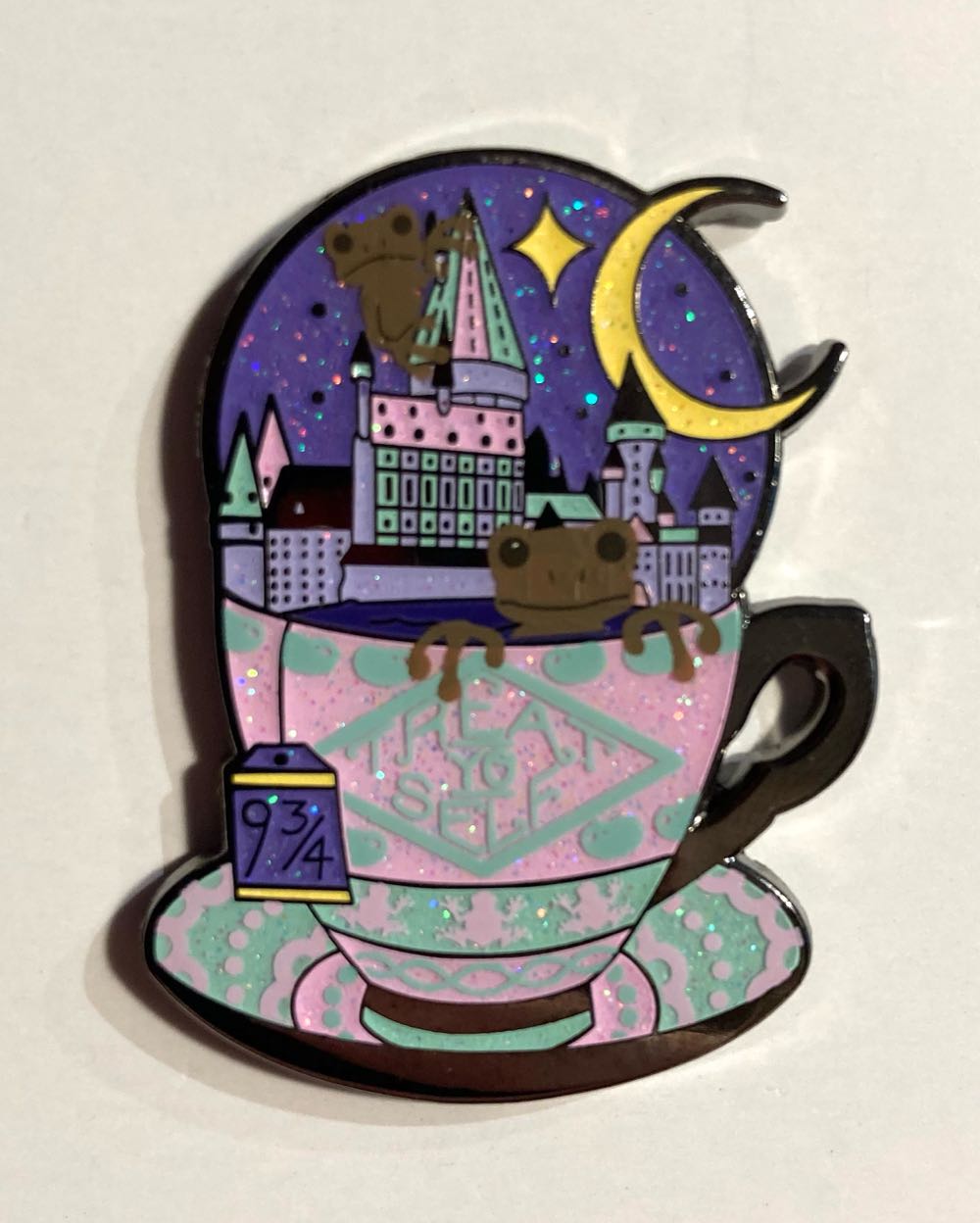 Teacup, Treat Yo’ Self (Black Nickel)  pin collectible - Main Image 2