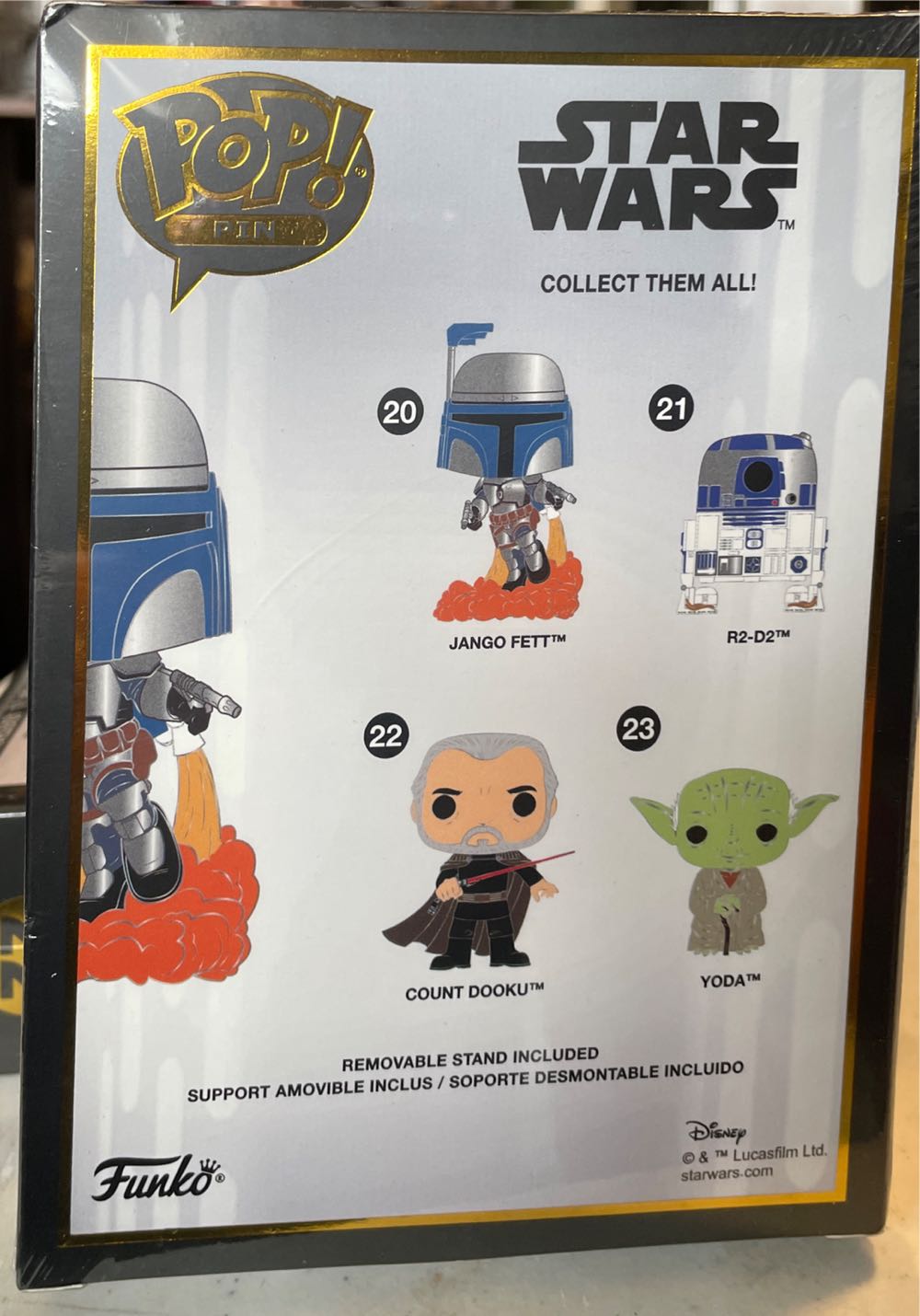 Jango Fett - Enamel pin 4.5 pin collectible [Barcode 671803398771] - Main Image 3