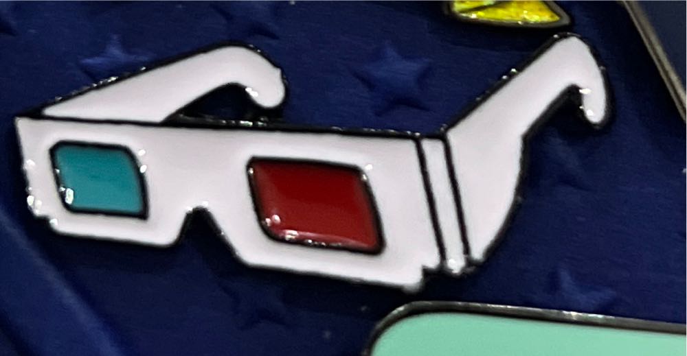 P 3d Glasses  pin collectible - Main Image 1