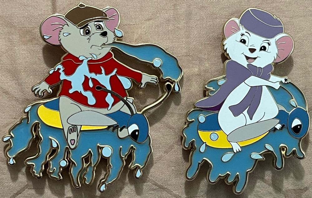 Bernard On Lightning Bug “Trouble Down Under” Series - FANTASY (FlightsOFancyFantasyPins) Limited Edition Disney Pin - Fantasy pin collectible - Main Image 3