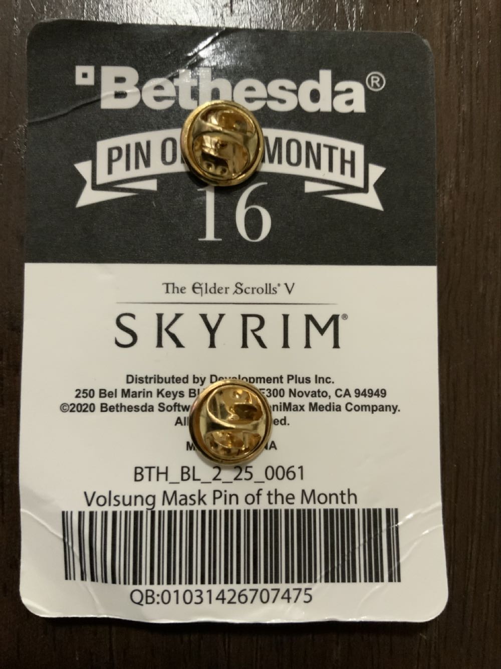 Volsung Mask Pin Of The Month - The Elder Scrolls V Skyrim pin collectible - Main Image 2