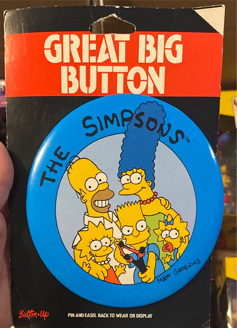 Batman Great Big 6” Button Dc Manufactured By  pin collectible [Barcode 035172001104] - Main Image 2