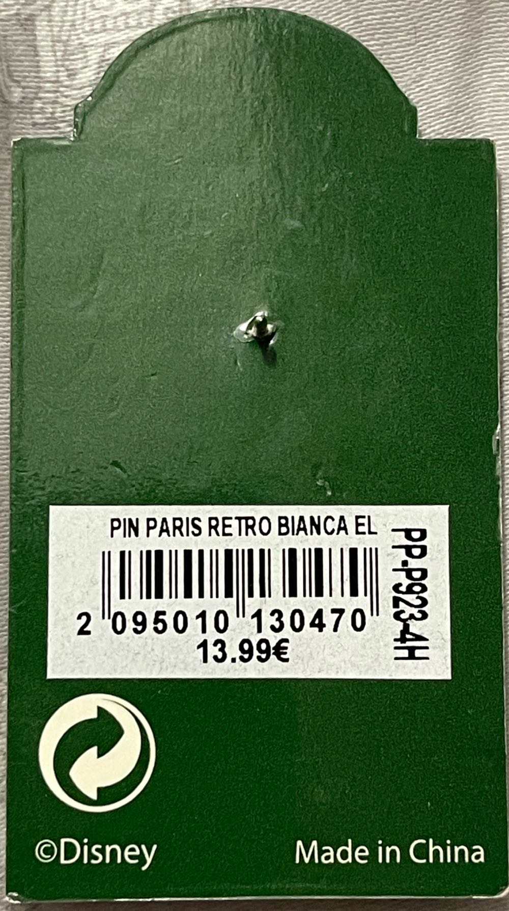 The Rescuers “Retro Paris” Series - Disneyland Paris Limited Edition Pin - Rack pin collectible [Barcode 2095010130470] - Main Image 2