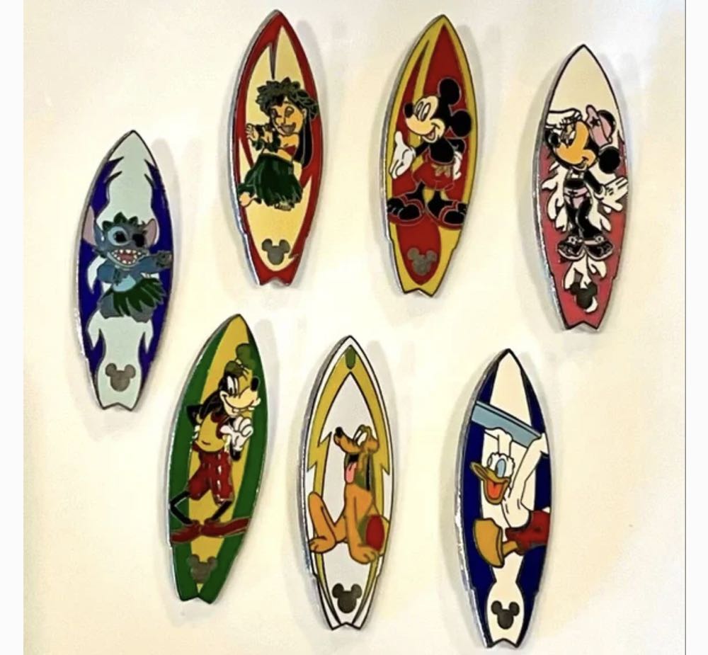 Disney: 2005 Surfboard Lanyard Set 1/7  pin collectible - Main Image 2
