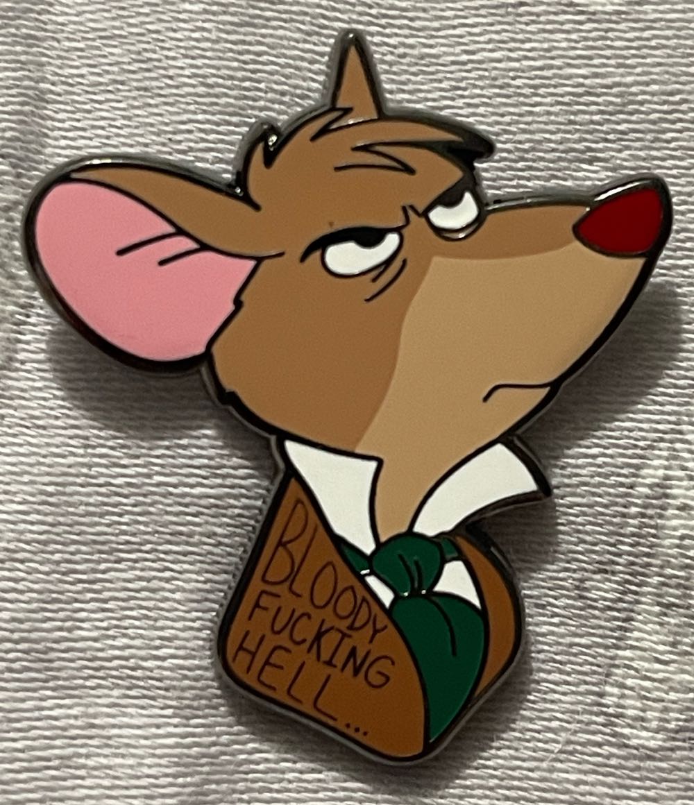 The Great Mouse Detective “Bloody Fucking Hell” (Basil) - FANTASY (QuarterPress) Disney Pin - Fantasy pin collectible - Main Image 3