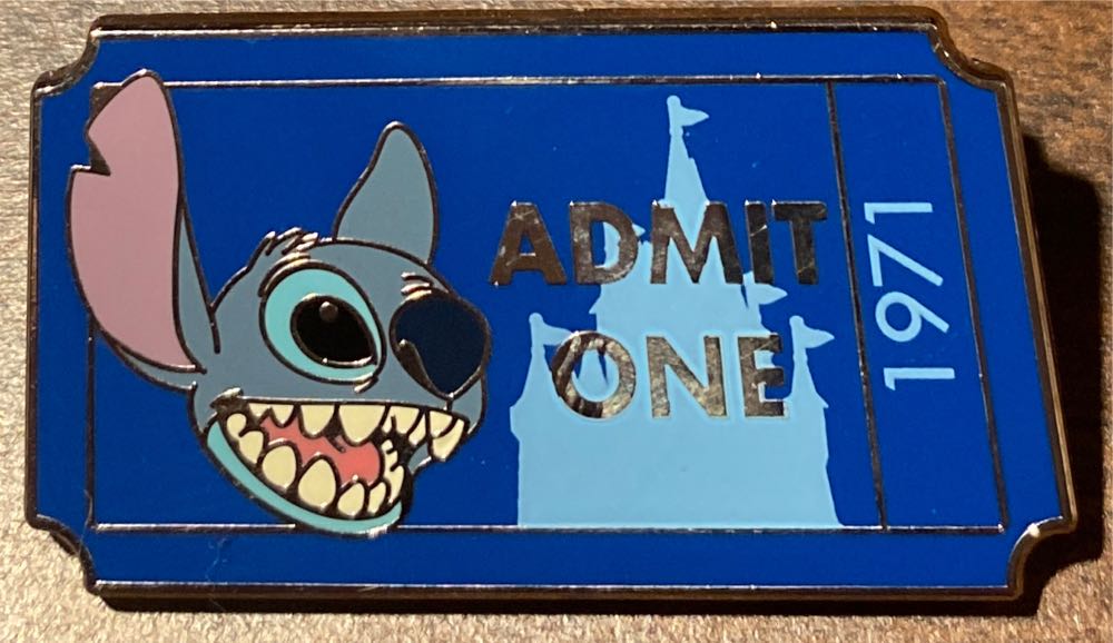 Admit One 1971 Stitch  pin collectible - Main Image 1