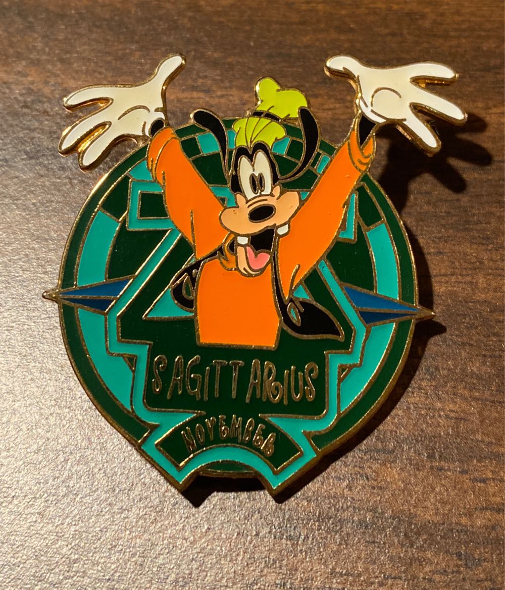 Zodiac Sagittarius November Goofy  pin collectible - Main Image 1