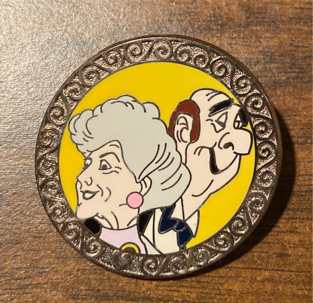 Silver Frame Set Edgar And Madam Bonfamille Aristocats  pin collectible - Main Image 1