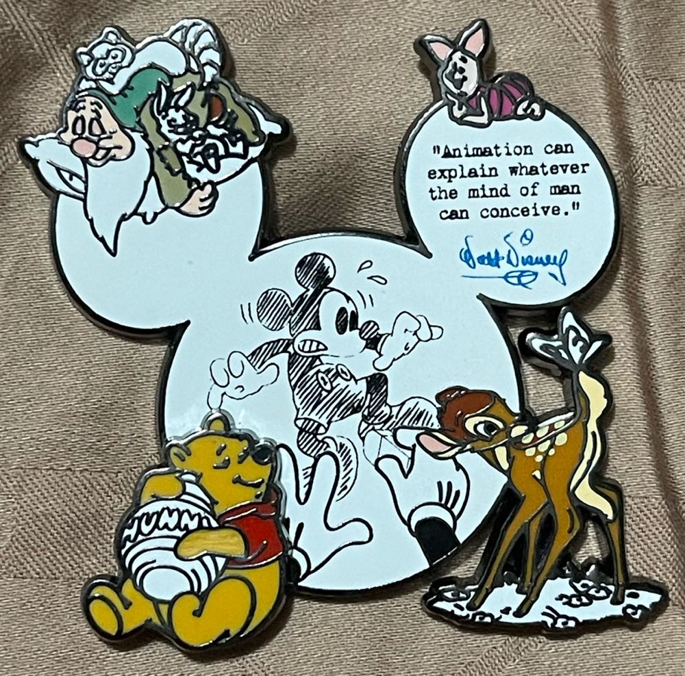 Benjamin Franklin And Amos Mouse Patriotic Salute Hidden Mickey