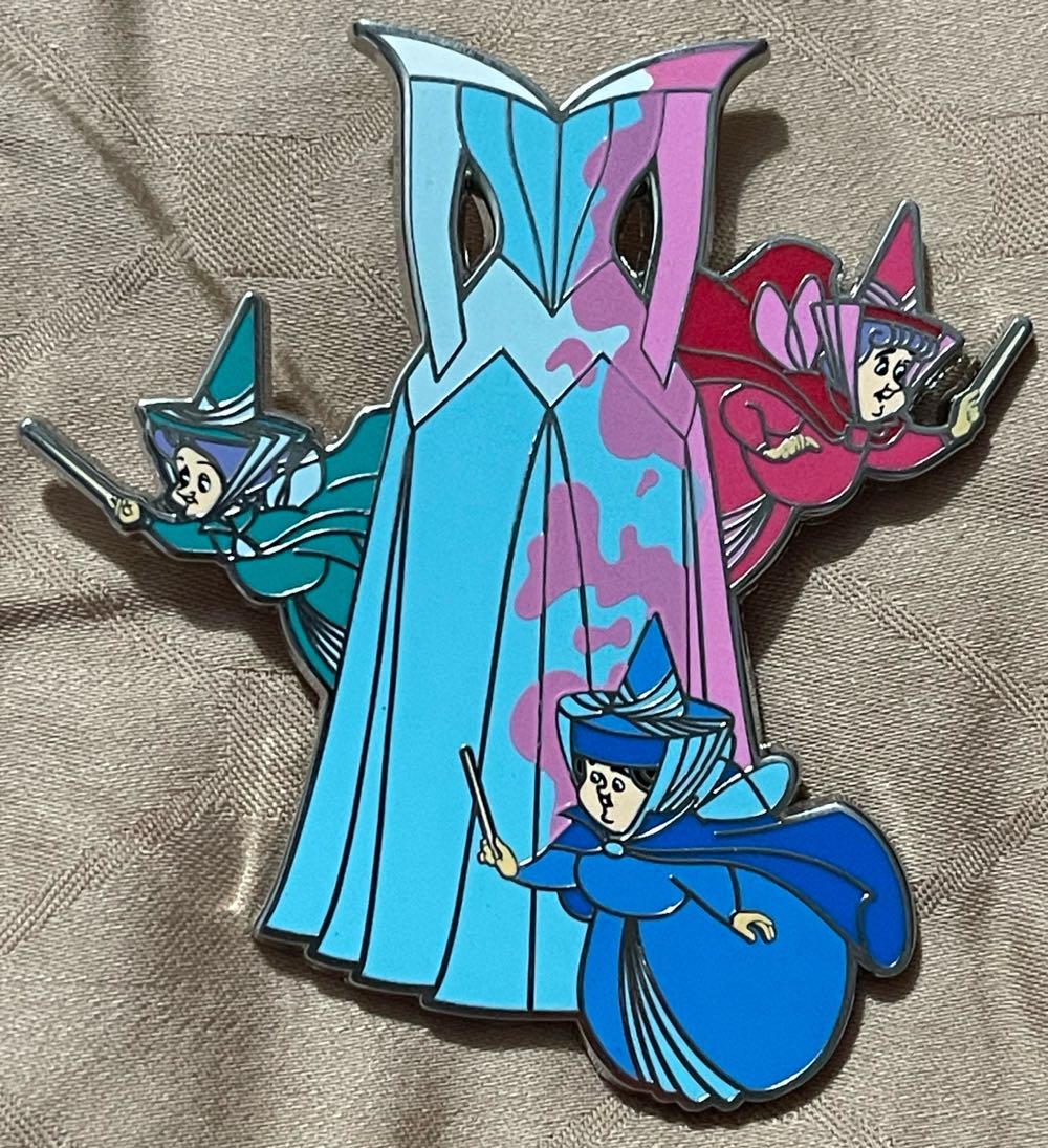 Sleeping Beauty’s Dress and Fairies - Disneyland Paris Pin - Rack pin collectible [Barcode 2078010210779] - Main Image 3