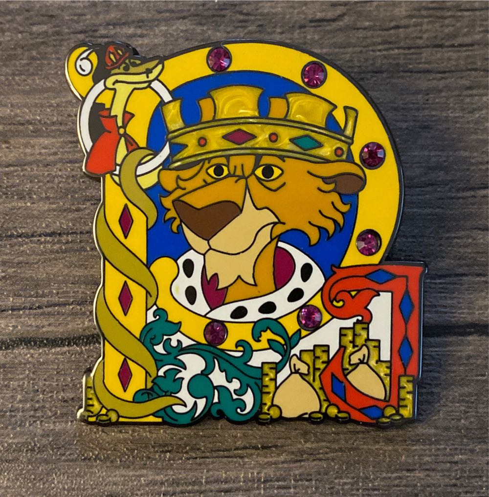 Prince John And Sir Hiss Artfully Evil  pin collectible - Main Image 1