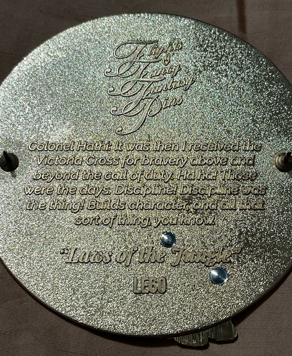 The Jungle Patrol “Laws Of The Jungle” Series - FANTASY (FlightsOFancyFantasyPins) Limited Edition Disney Pin - Fantasy pin collectible - Main Image 2