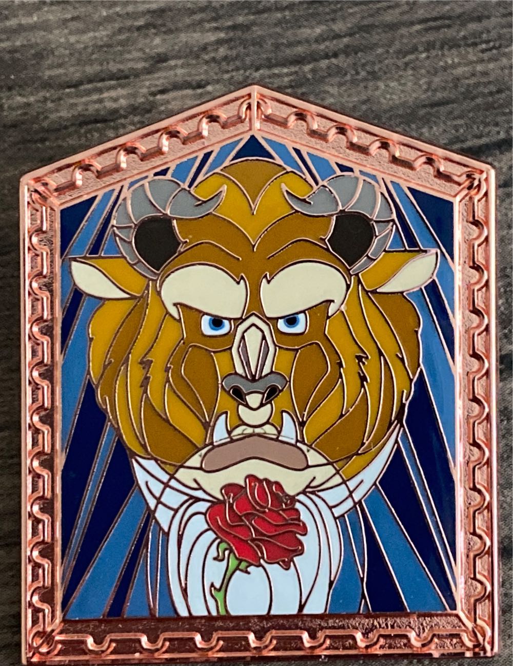 The Beast With Rose Windows Of Love  pin collectible - Main Image 1