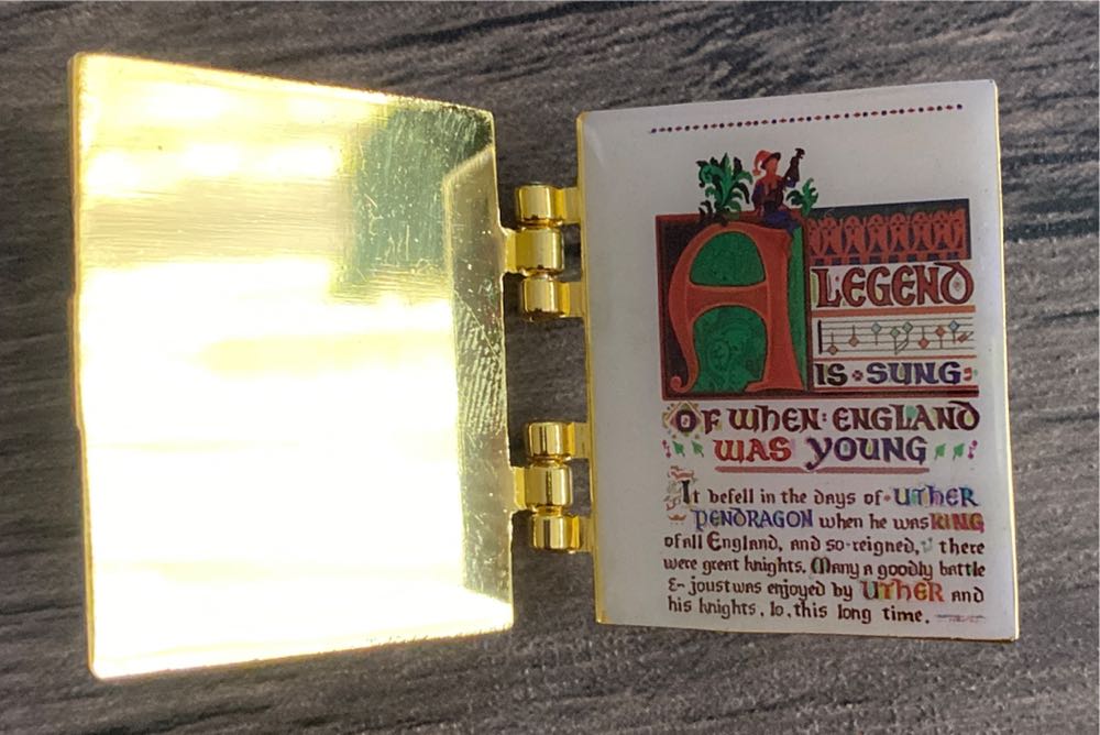 Sword In The Stone Hinged Book  pin collectible - Main Image 2