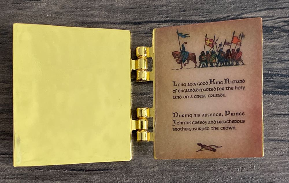Robin Hood Hinged Book  pin collectible - Main Image 2