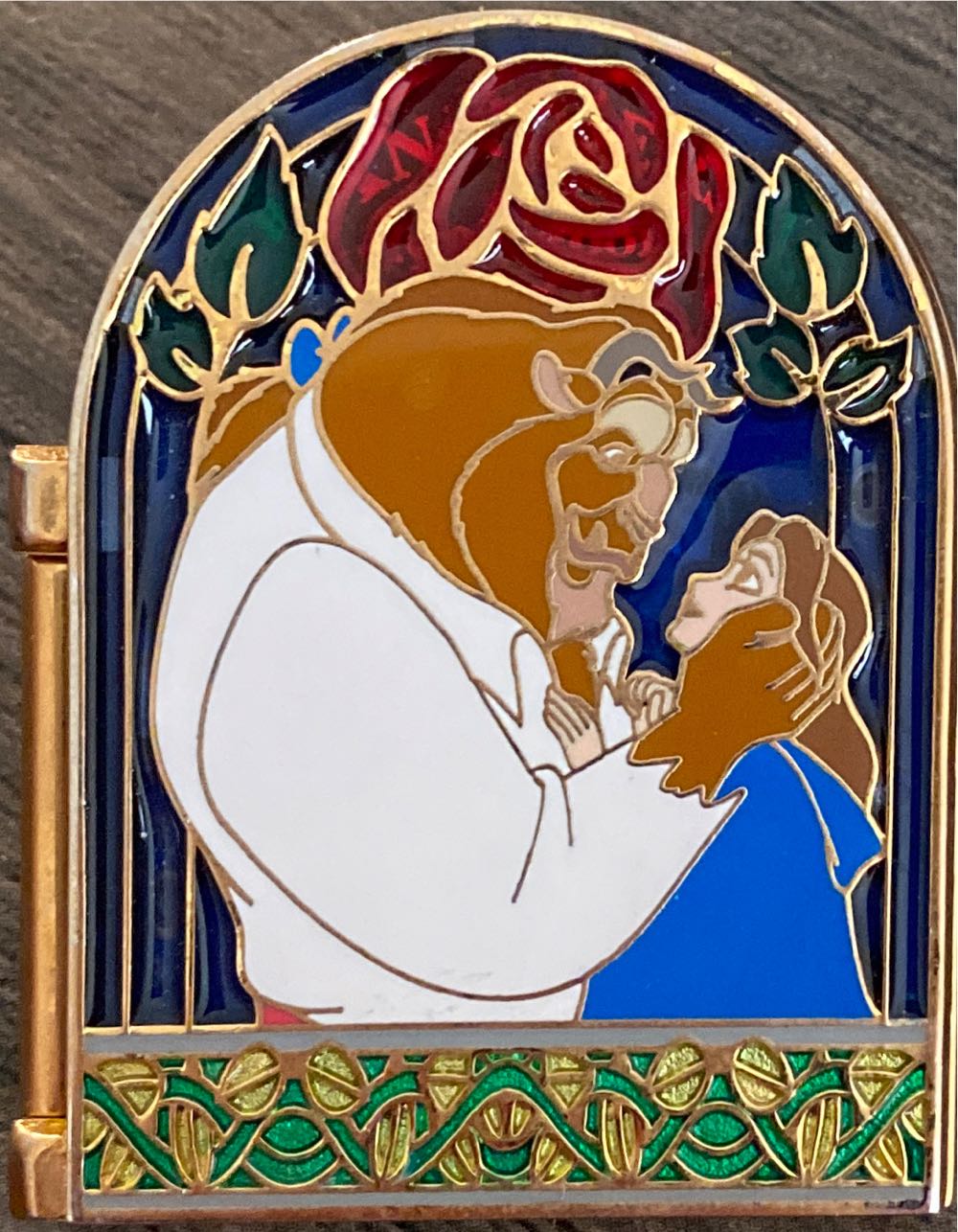 Beauty And The Beast 10Th Anniversary Hinged Pin  pin collectible - Main Image 1