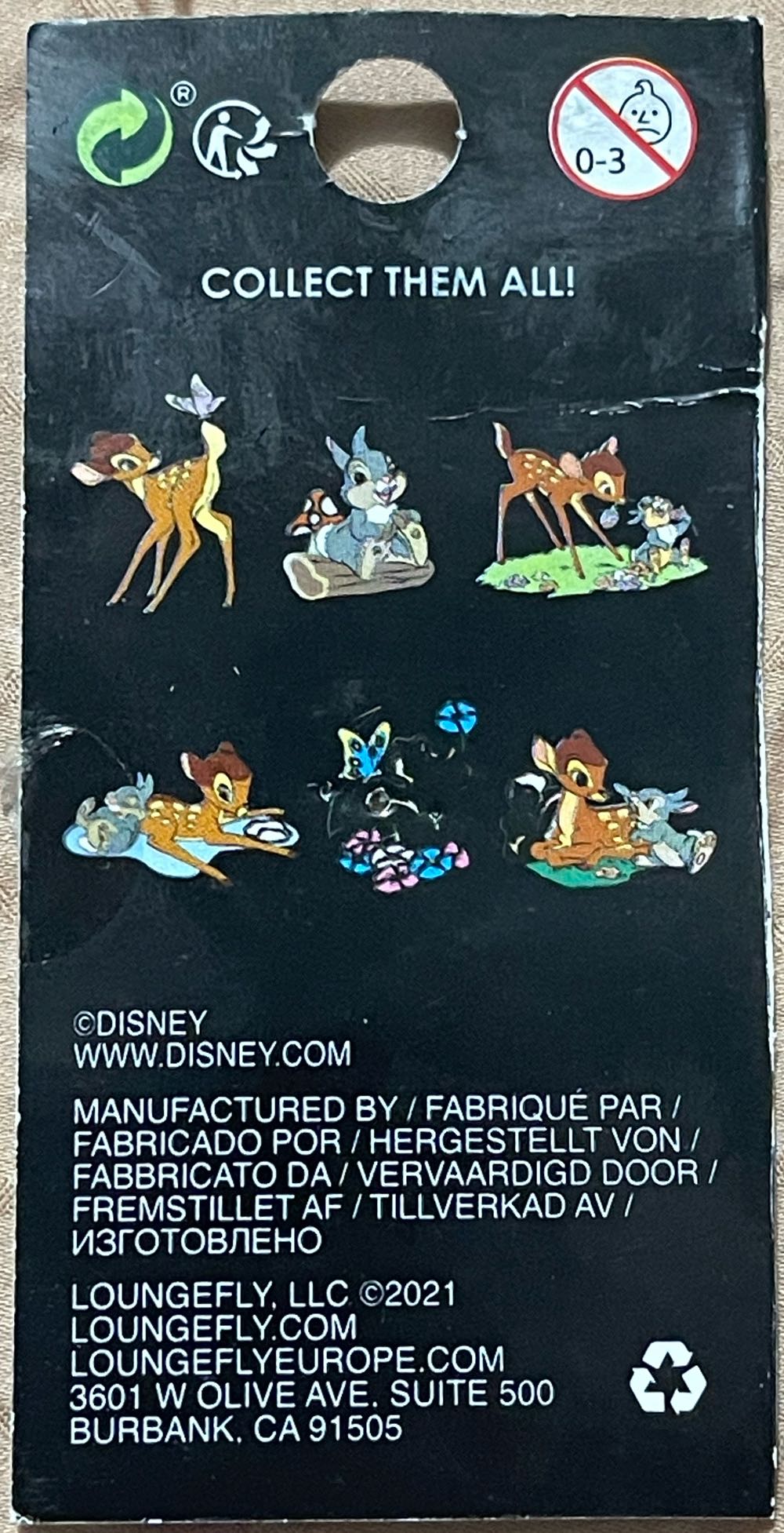 Thumper On A Log “Character” Mystery Box - Loungefly Disney Pin - Mystery Box pin collectible - Main Image 3