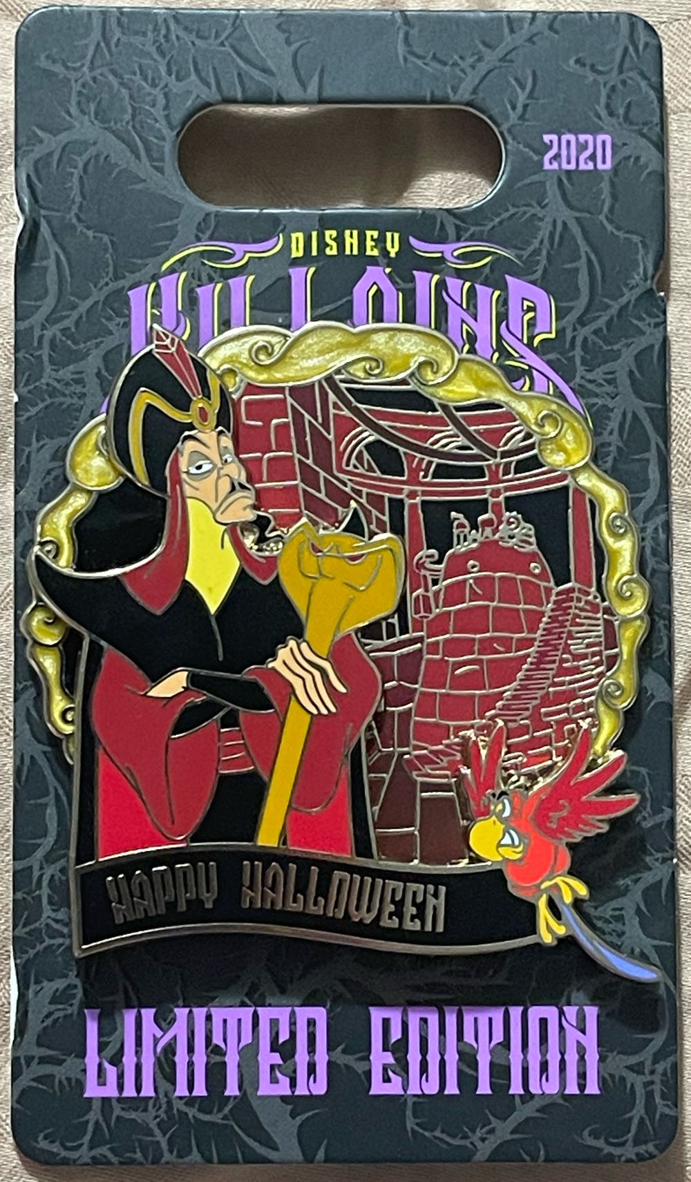 Jafar “Happy Halloween Villains Lairs” Series - Disney World Limited Edition Pin - Rack pin collectible - Main Image 1