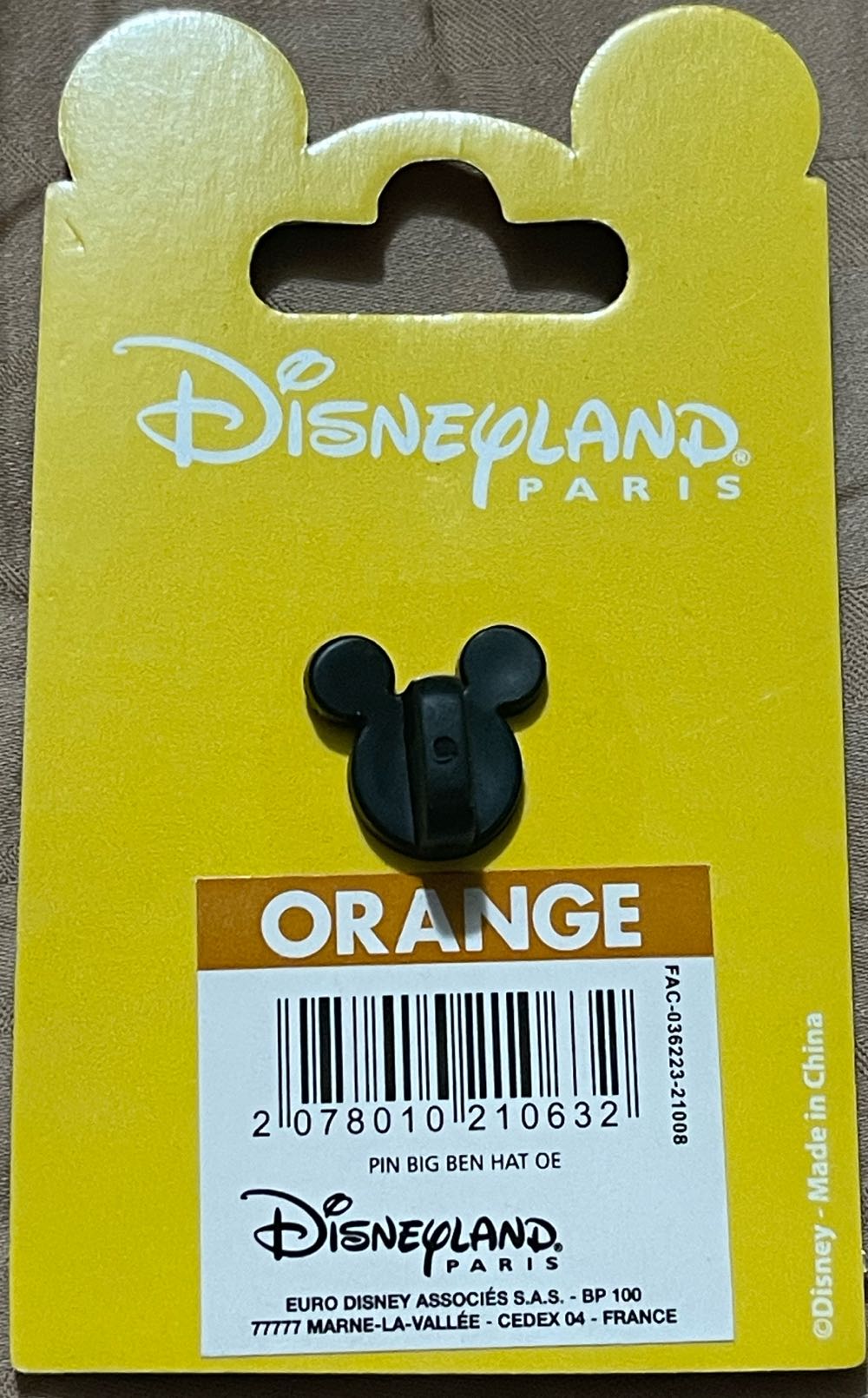 Cogsworth With Hat And Scissors - Disneyland Paris Pin - Rack pin collectible - Main Image 2