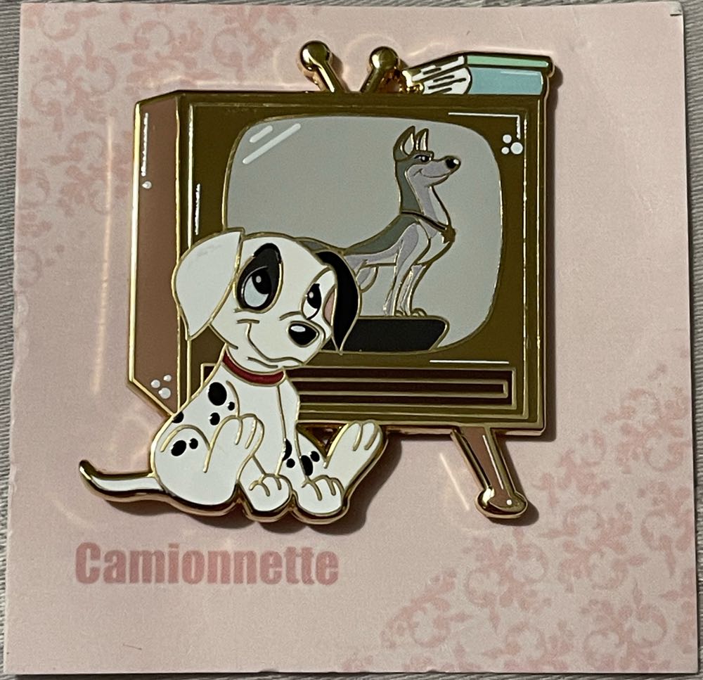Patch Watching Thunderbolt On TV - FANTASY (CamiOnnette_Shop) Limited Edition Disney Pin - Fantasy pin collectible - Main Image 2