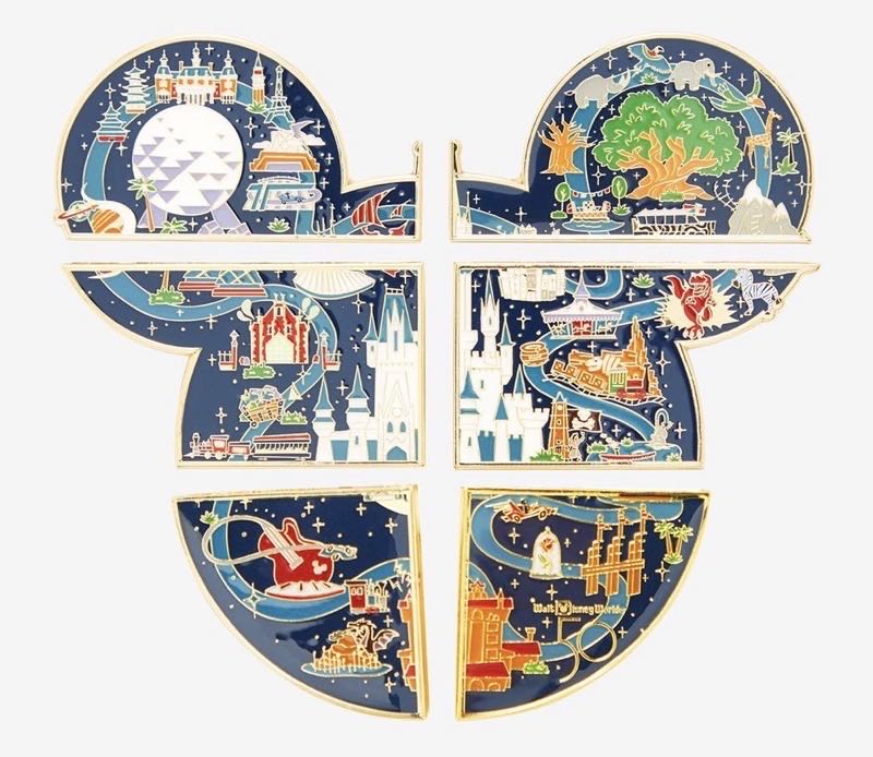 Walt Disney World 50th Anniversary Mickey Resort Map Blind Box- Middle Right  pin collectible - Main Image 2
