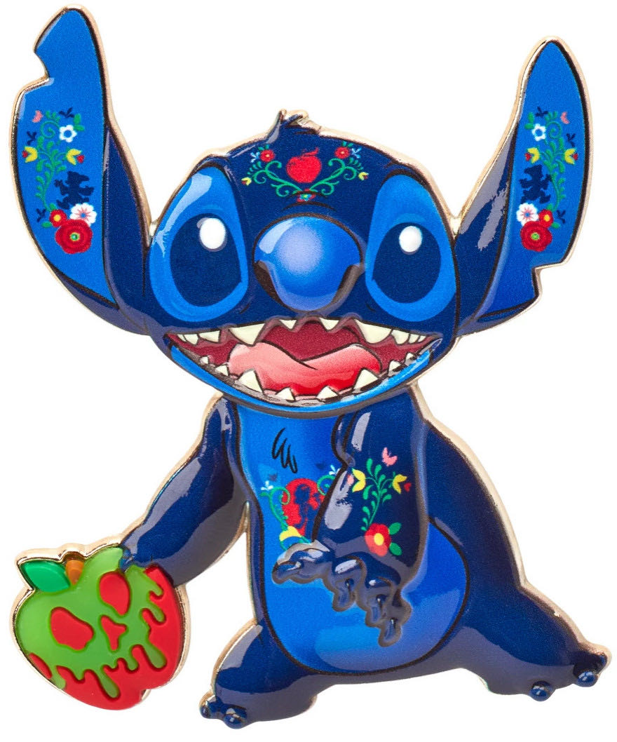 Stitch Crashes Disney Pin – Snow White and the Seven Dwarfs – Limited Release - Metal (zinc allow) / hard enamel pin collectible [Barcode 465054020044] - Main Image 2