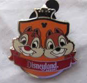 Crest Collection Disneyland 2012 Hidden Mickey Completor Chip And Dale  pin collectible - Main Image 1