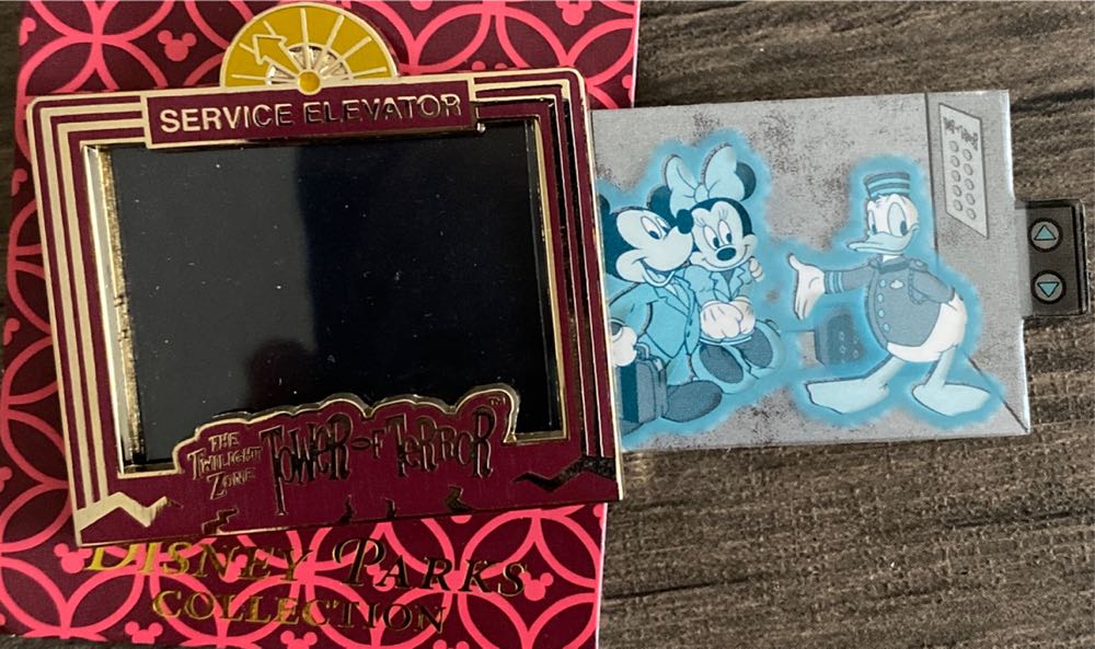 Twilight Zone Tower Of Terror Service Elevator X-Ray Pin  pin collectible - Main Image 2