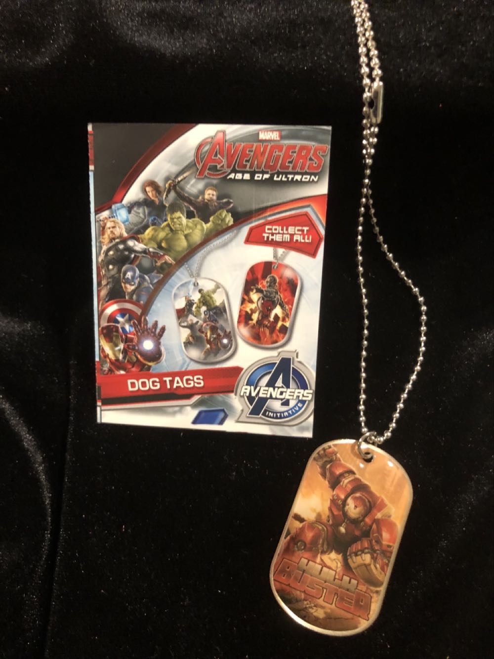 Marvel Avengers Age of Ultron Hulk Buster dog tag  pin collectible - Main Image 2
