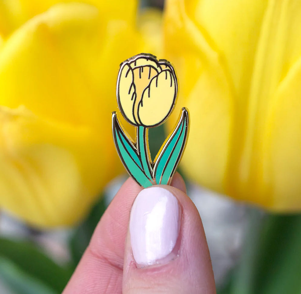 Tulips - Enamel Pin pin collectible - Main Image 3