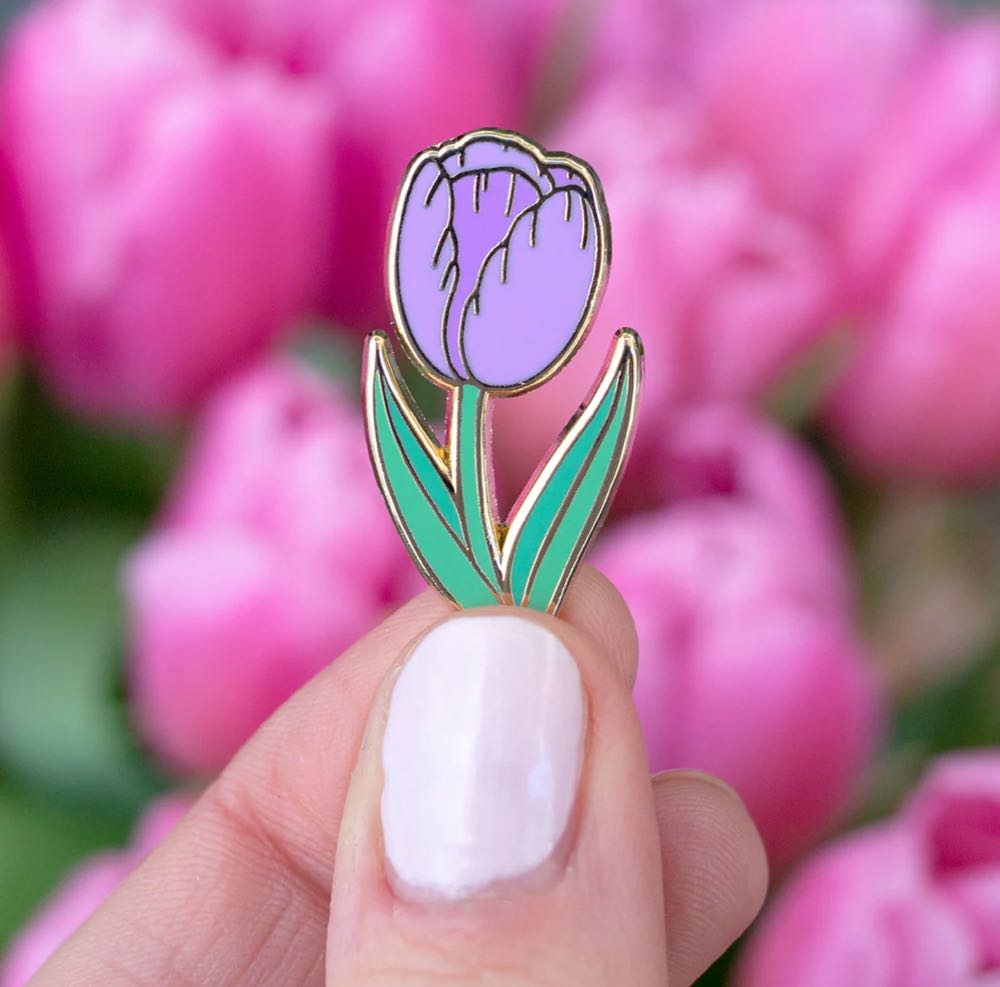 Tulips - Enamel Pin pin collectible - Main Image 4