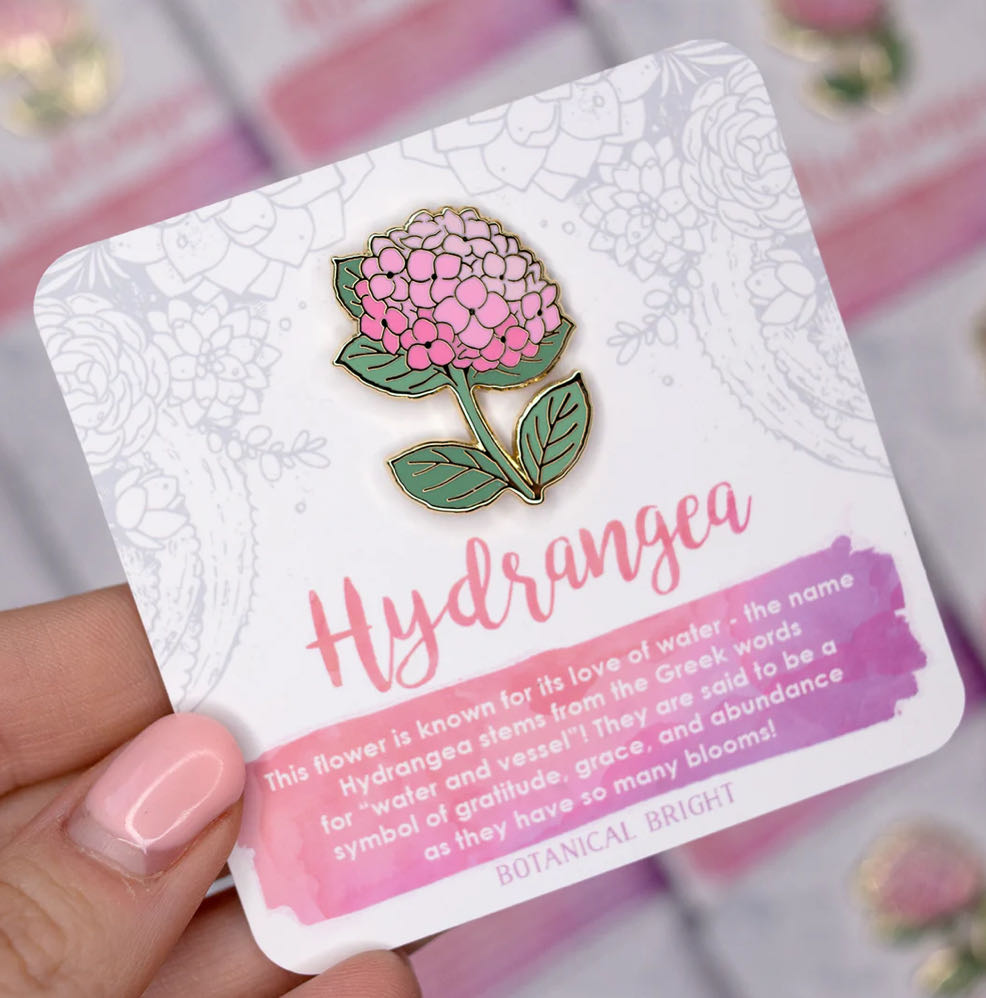 Hydrangea - Enamel Pin pin collectible - Main Image 3
