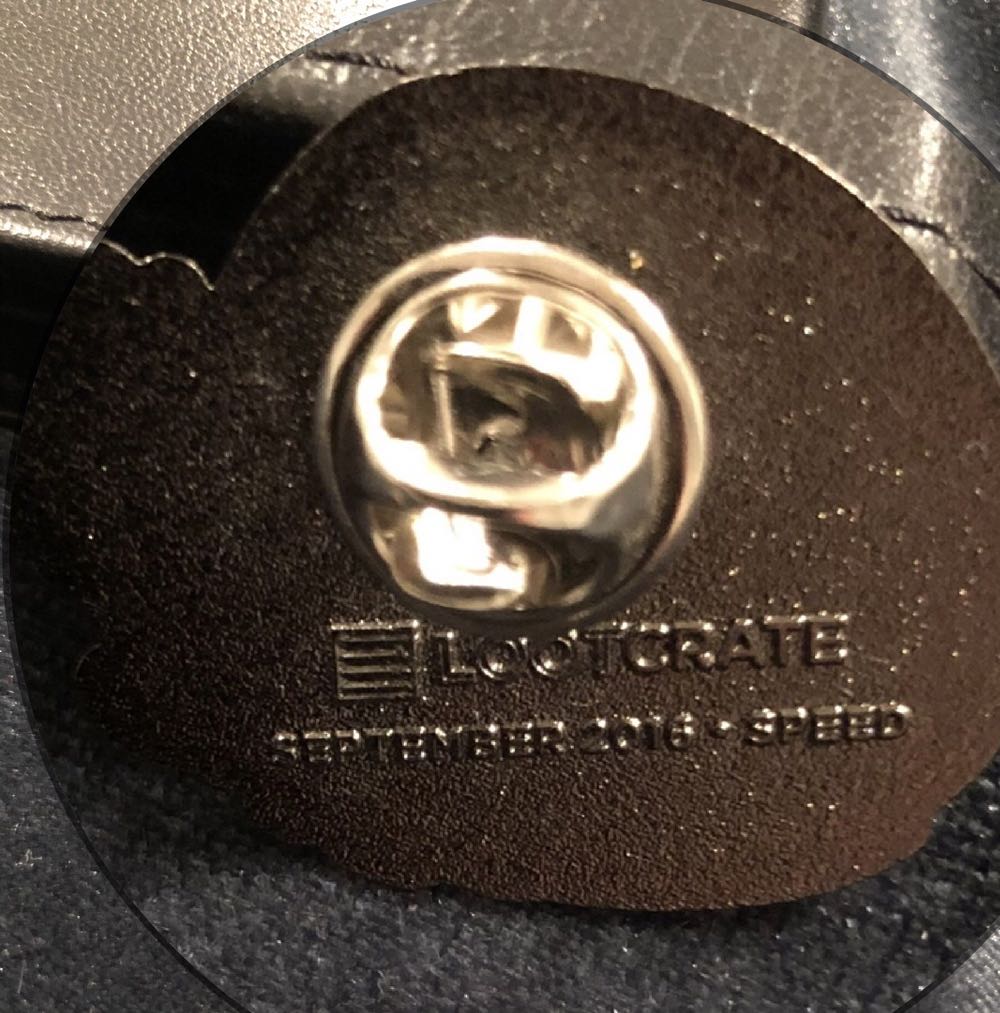 September 2016 Loot Crate ”Speed” Pin, Lootpins, Loot Year Tire  pin collectible - Main Image 2